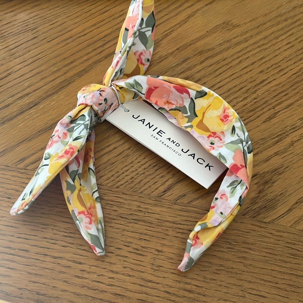 Janie and Jack Bow Headband Size Ages 1 to 3 Years Old NWT
